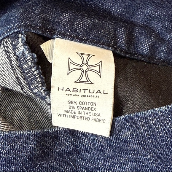 Habitual High Rise Flared Jeans Dark Blue 27 - Picture 9 of 12